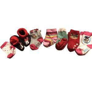 Baby girl Socks Minnie Pink Christmas